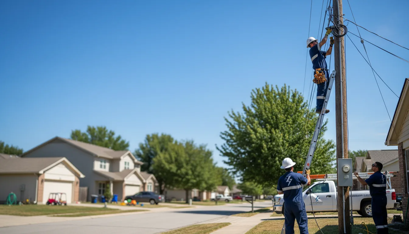 Residential electrician providing installation services in Washburn, IL